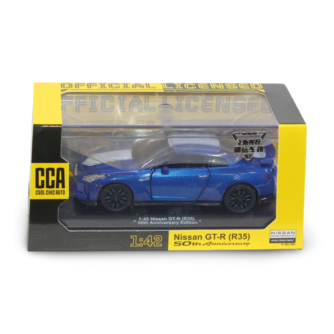 CCA 1:42 Scale Die-cast Nissan GT-R (R35) 50th Anniversary Edition - Toys