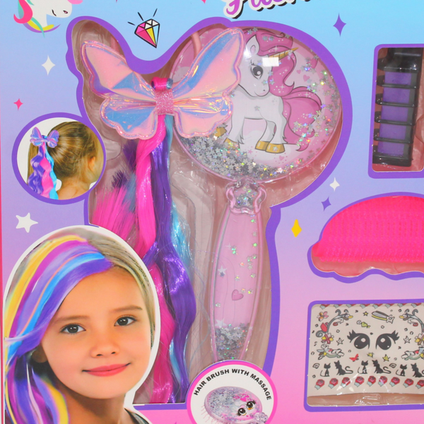 Girls Decoration Set – Brushes + Hair Colors + Tattoos & Accessories