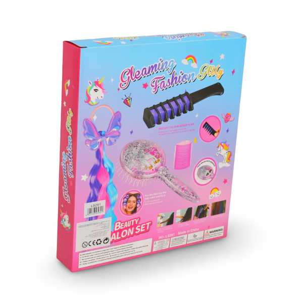 Girls Decoration Set – Brushes + Hair Colors + Tattoos & Accessories