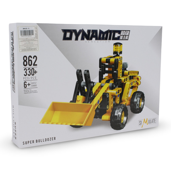 Simulate Dynamic Super Bulldozer Blocks – 330+ Pieces