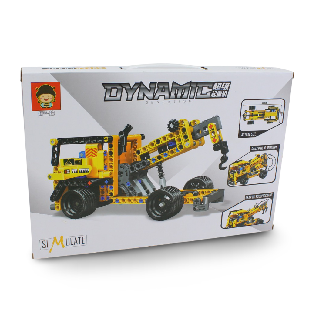 Dynamic Sensation Supercrane Building Block Toy Set – 330 Pcs