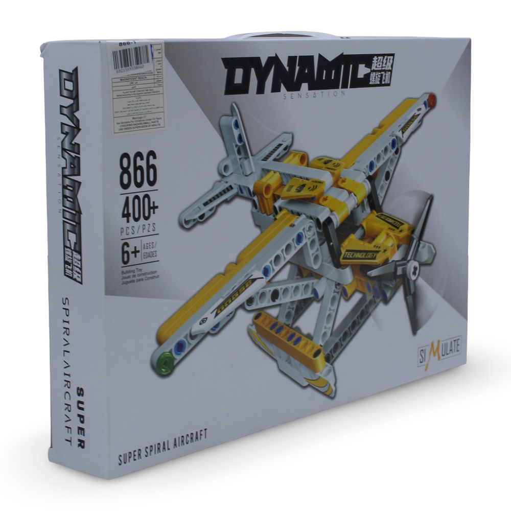 Simulate Dynamic Super Spiral Aircraft Building Blocks – (400+) pieces