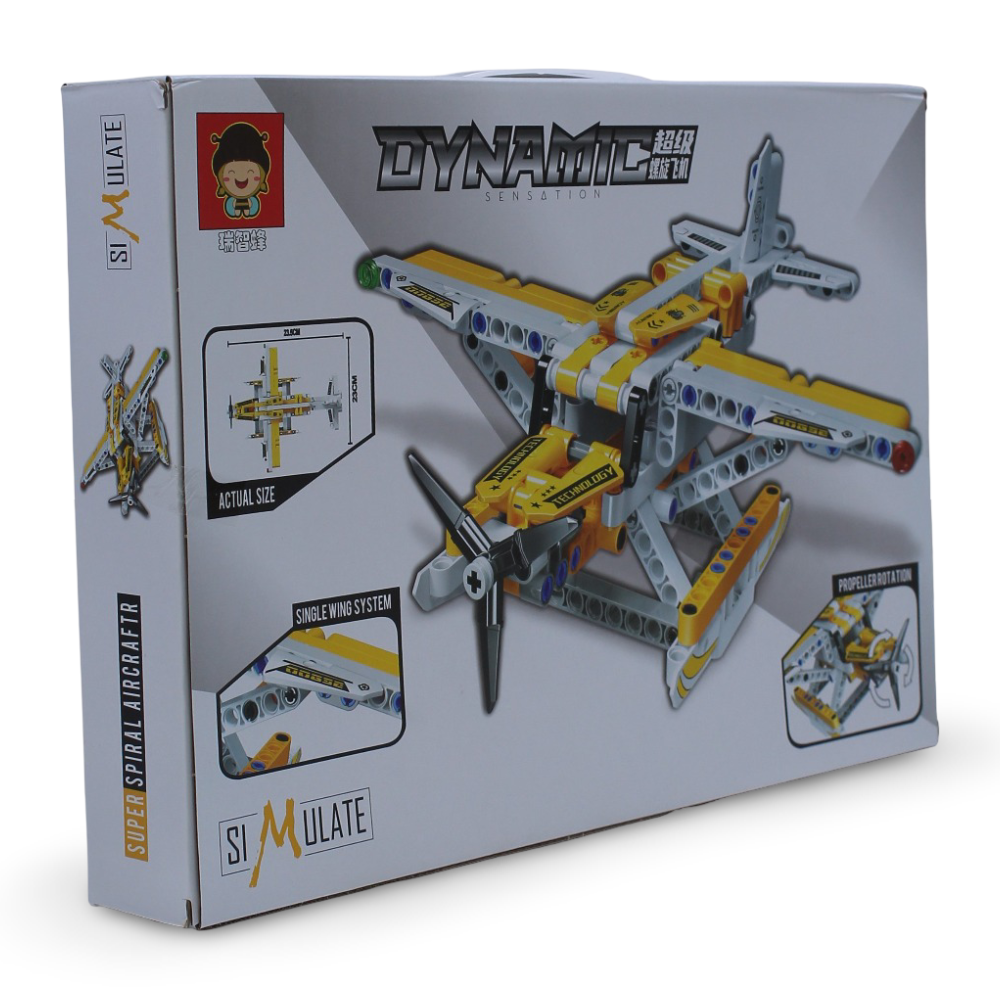 Simulate Dynamic Super Spiral Aircraft Building Blocks – (400+) pieces