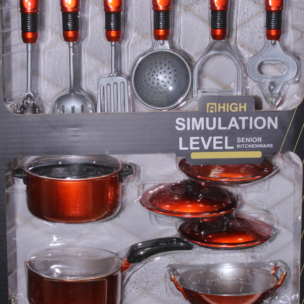 Stainless Steel Kitchen Play Set – Copper Color