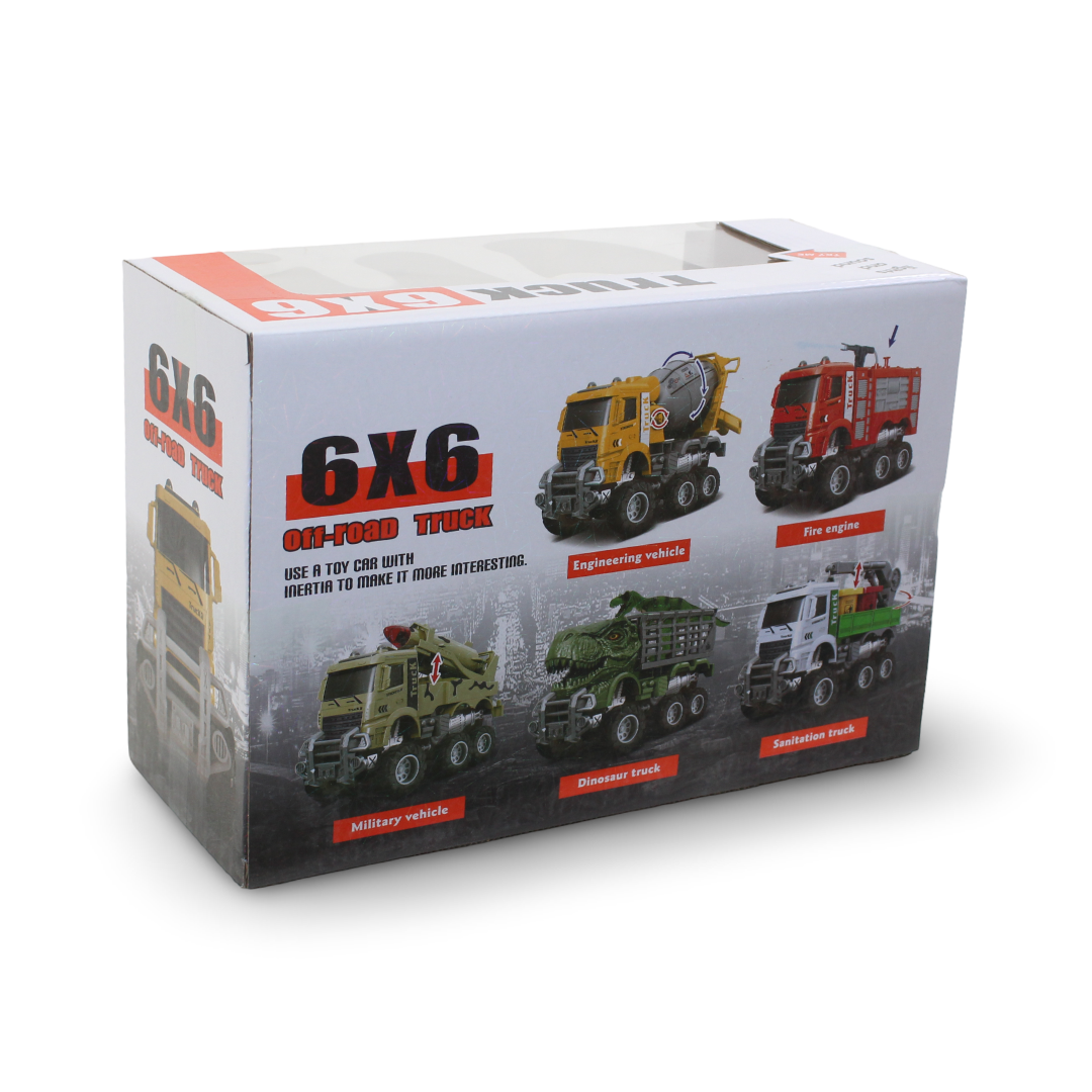 Friction-Powered 6x6 Petroleum Tanker Truck (Sound & Light)