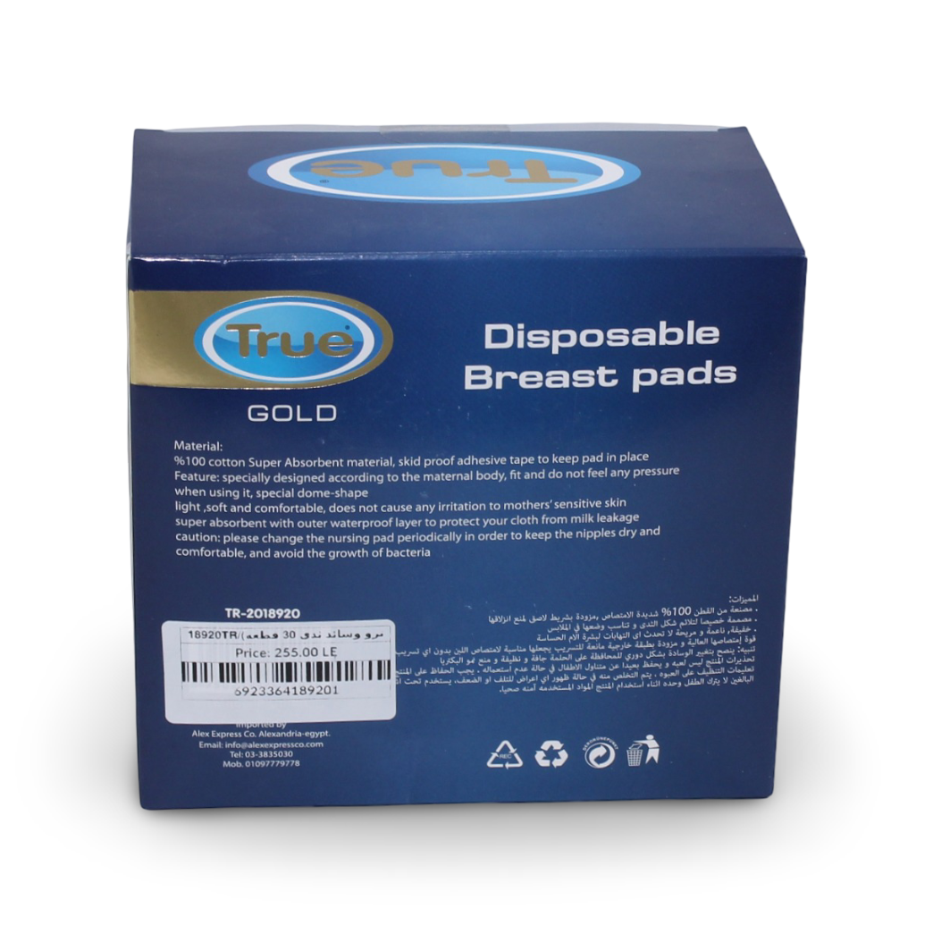 True Gold Disposable Breast Pads – 30Pcs