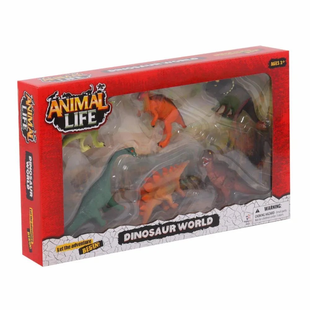 Animal Life Dinosaur World Dinosaurs - 6Pcs