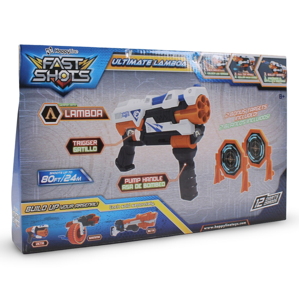 Fast Shots Foam Launcher – Ultimate Lamboa Blaster with 12 Darts