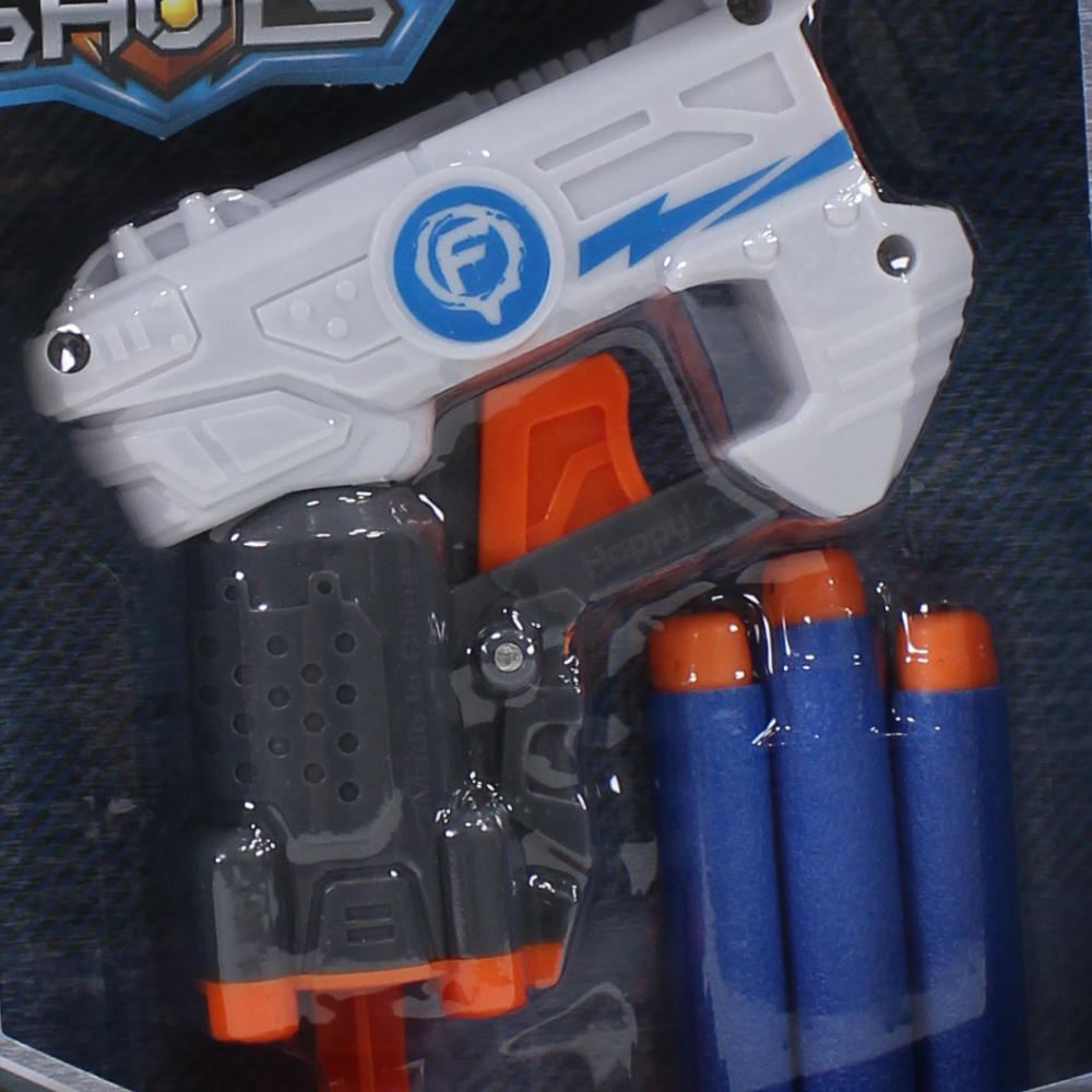 Fast Shots Foam Launcher Set – Micron Blaster with 3 Foam Darts