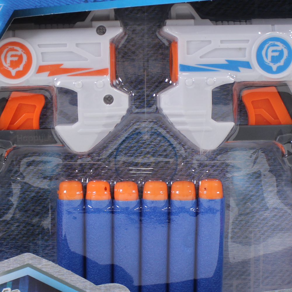 Fast Shots 2 Blaster Pack – Dual Foam Launchers with 6 Soft Darts