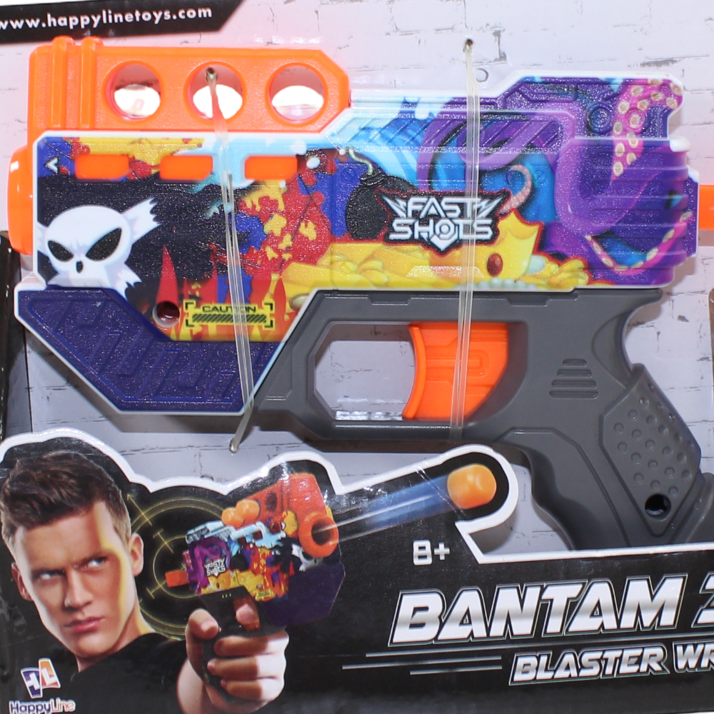 قاذفة Happy Line Fast Shots Bantam 3 الفوم - 4 سهام فوم