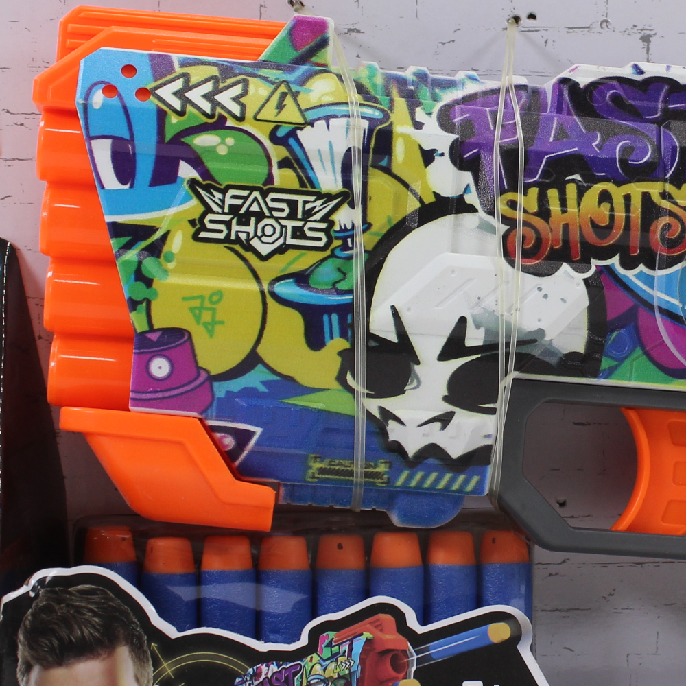 Happy Line Fast Shots Sigman Recoil Blaster Wraps Foam Launcher - 8 سهام رغوية