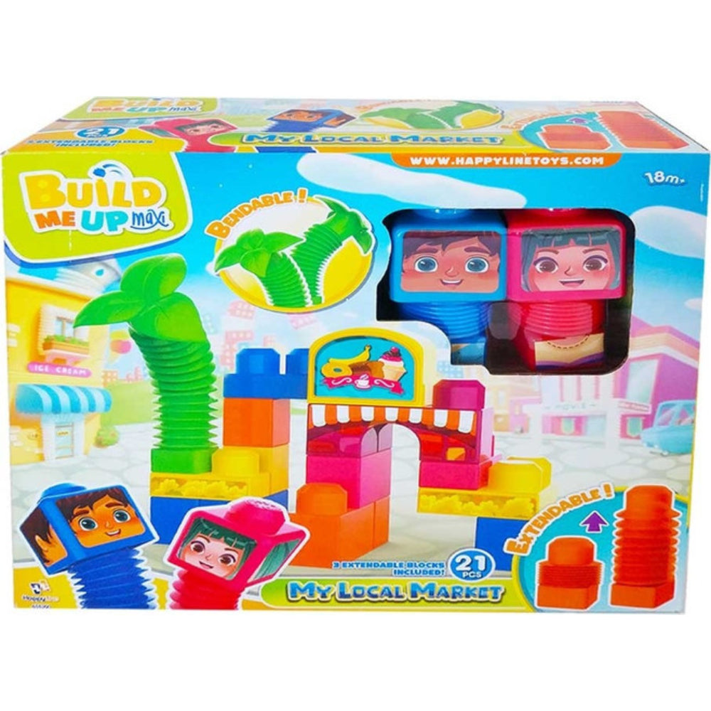 Happy Line Build Me Up My Local Market - 21 Pcs