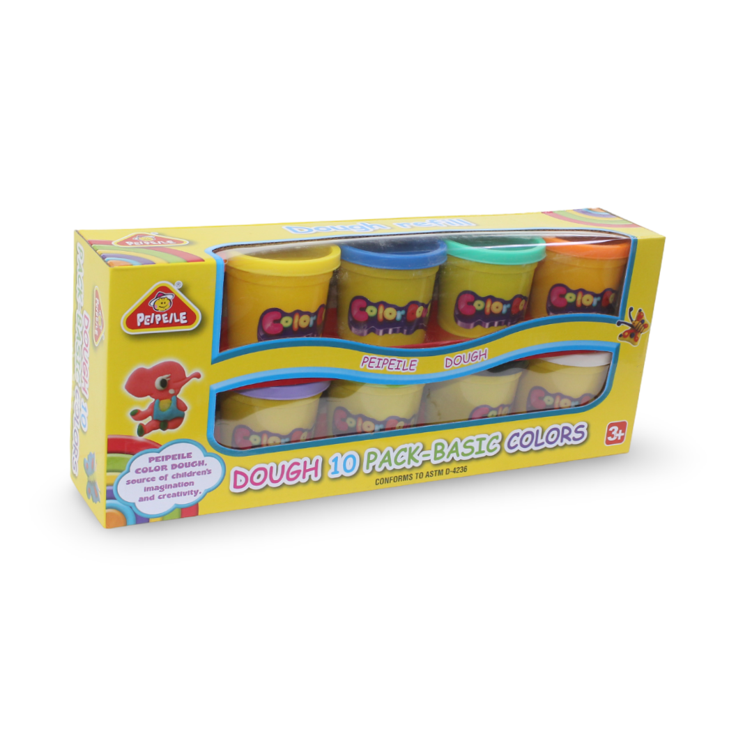 Peipeile Dough 10 Pack – Basic Colors - Toys