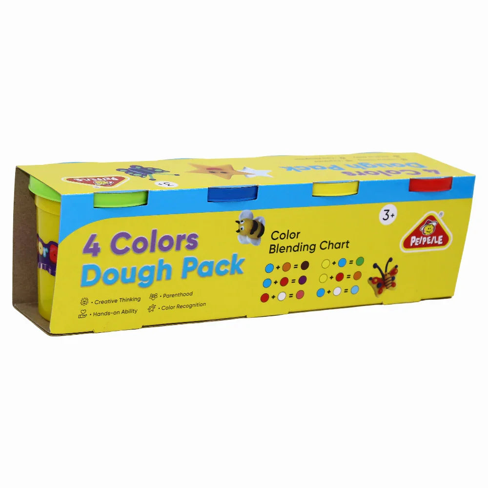 4 Colors Dough Pack - Toys - Peipeile