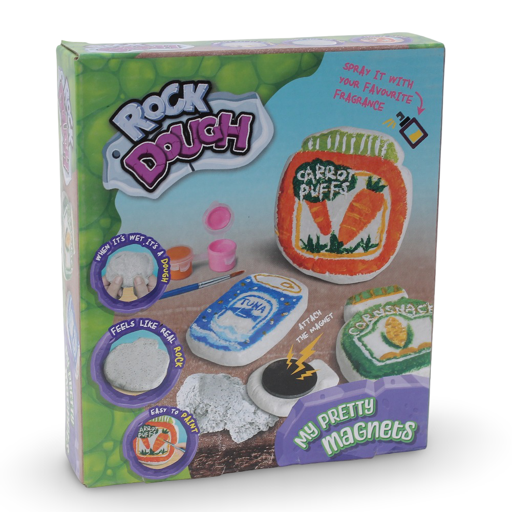 Rock Dough Craft Set – DIY Decorative Pots & Magnets Art Kit - Toys - OKO