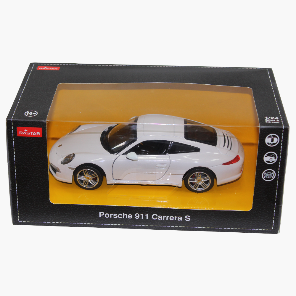 Porsche 911 Carrera S Die-Cast Car – White