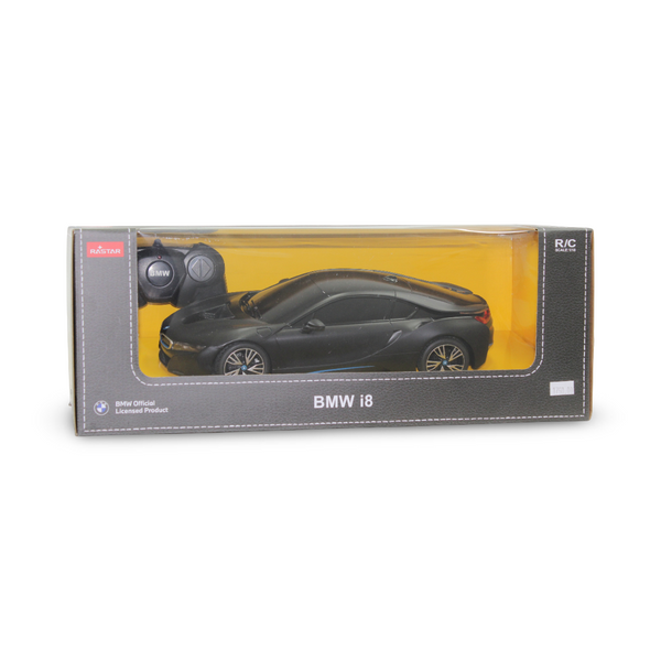 Rastar 1:18 Scale RC BMW i8 Car – Black