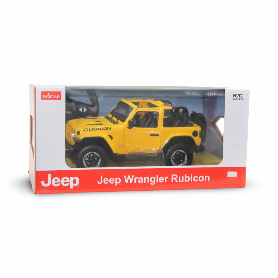Rastar 1:14 Scale RC Jeep Wrangler Rubicon – Yellow
