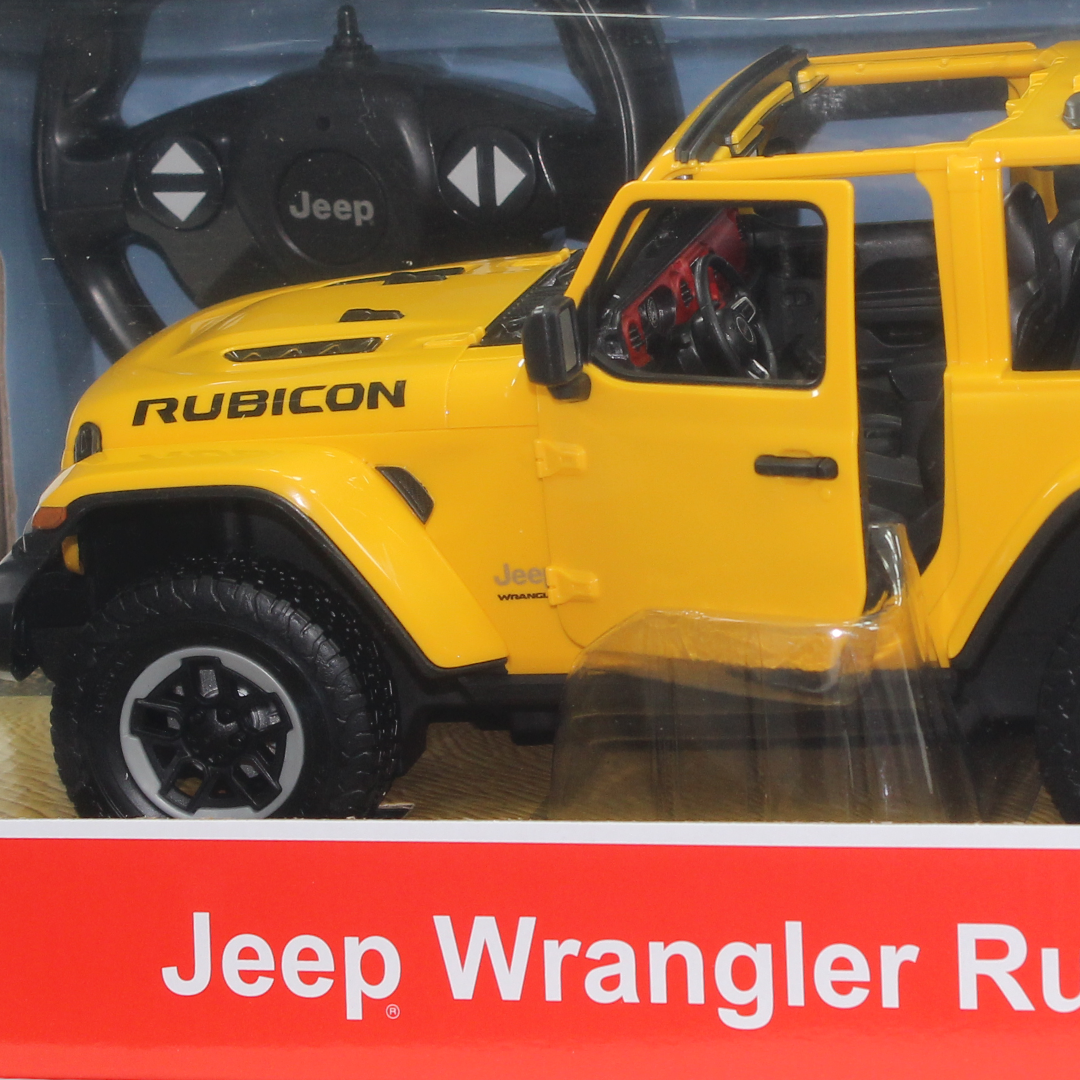 Rastar 1:14 Scale RC Jeep Wrangler Rubicon – Yellow