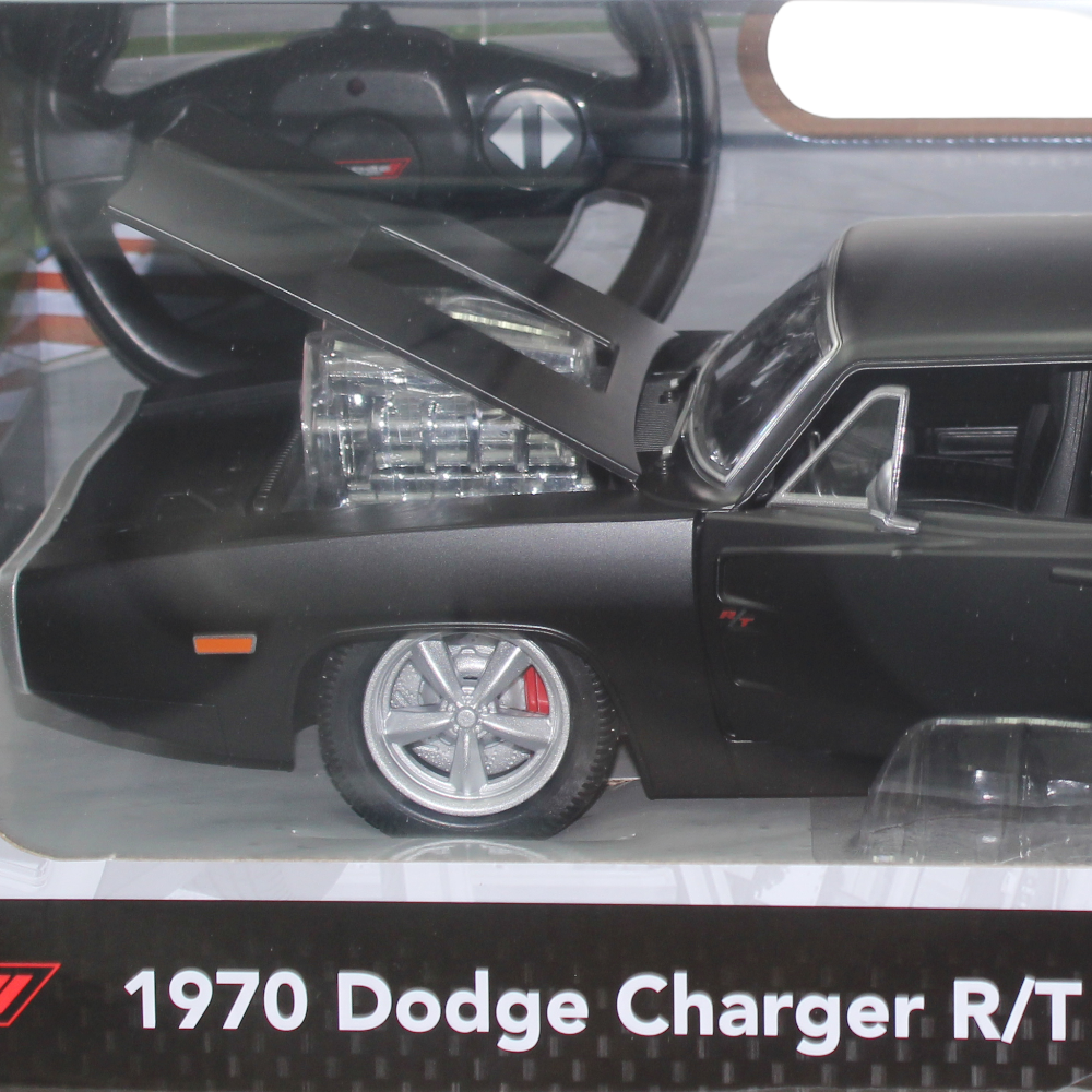 Rastar 1970 Dodge Charger 1:16 Scale with Remote Control – Black