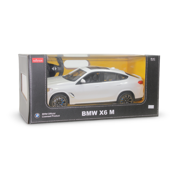 Rastar BMW 1:14 Scale RC X6 M Car – White