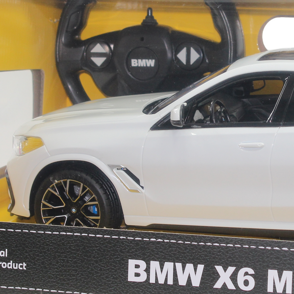 Rastar BMW 1:14 Scale RC X6 M Car – White