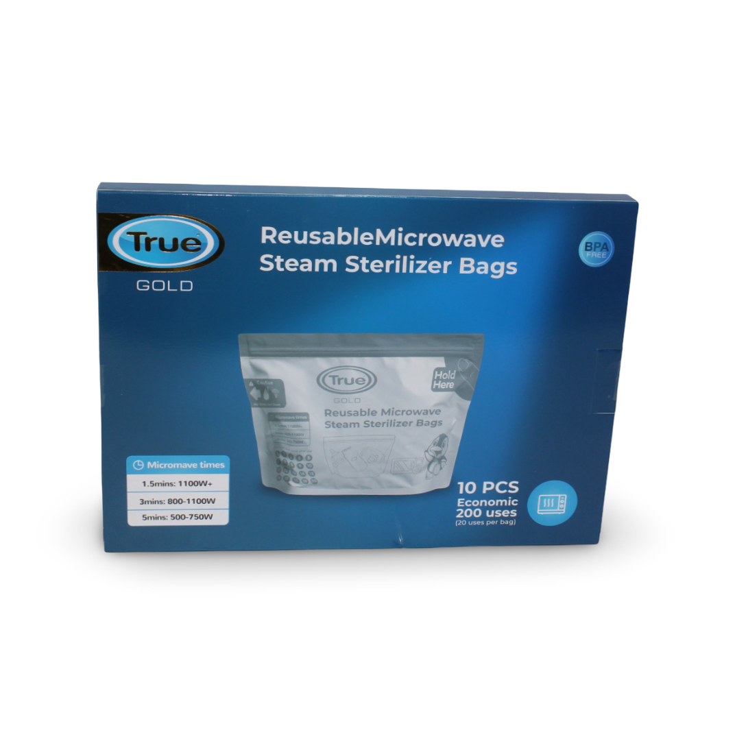 True Gold Microwave Steam Sterilizer Bags – 10 Bags