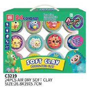 Art Kids Air Dry Soft Clay - 24 Colors
