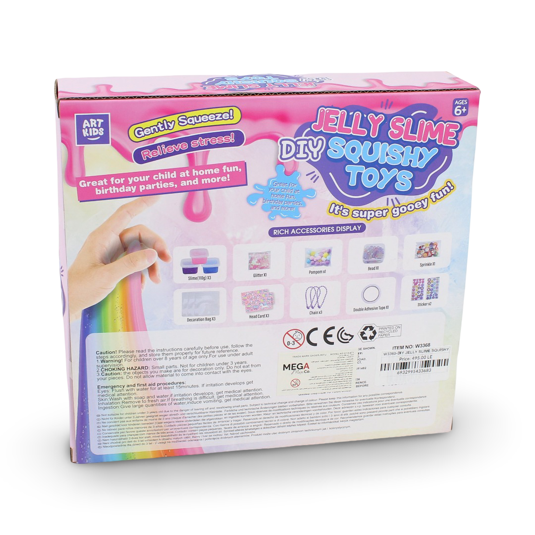 Art Kids Jelly Slime DIY Squishy Toy Set