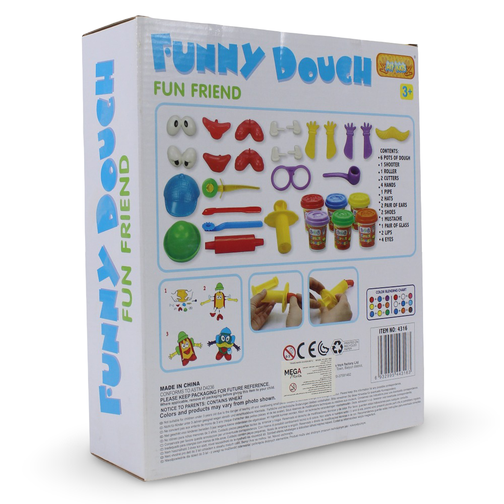 Art Kids Funny Dough Fun Friend Arts & Crafts Set