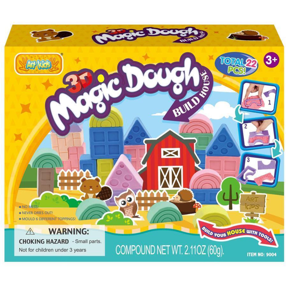Art Kids 3D Magic Dough - Build House