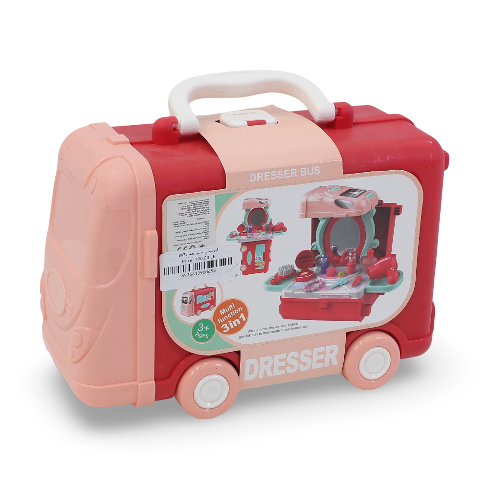 3-in-1 Dresser Bus Playset - Toys - OKO