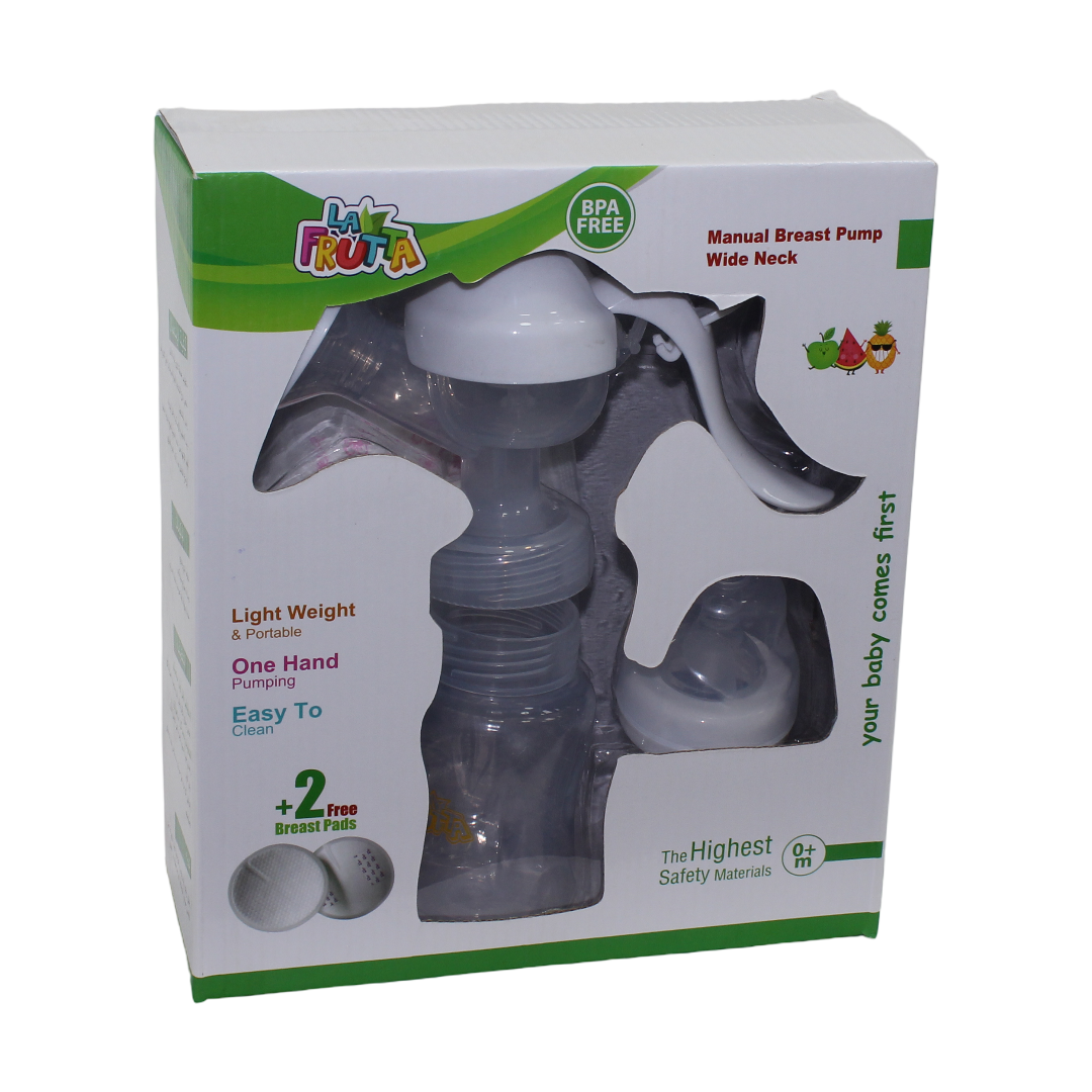 La Frutta Manual Breast Pump Wide Neck