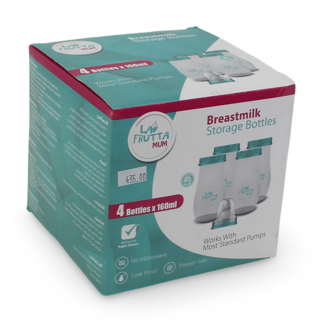 La Frutta Mum Breastmilk Storage Bottles 4 Bottles – 160ml