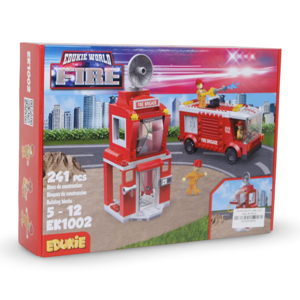 Edukie World Fire Building Block Set – 241 Pcs