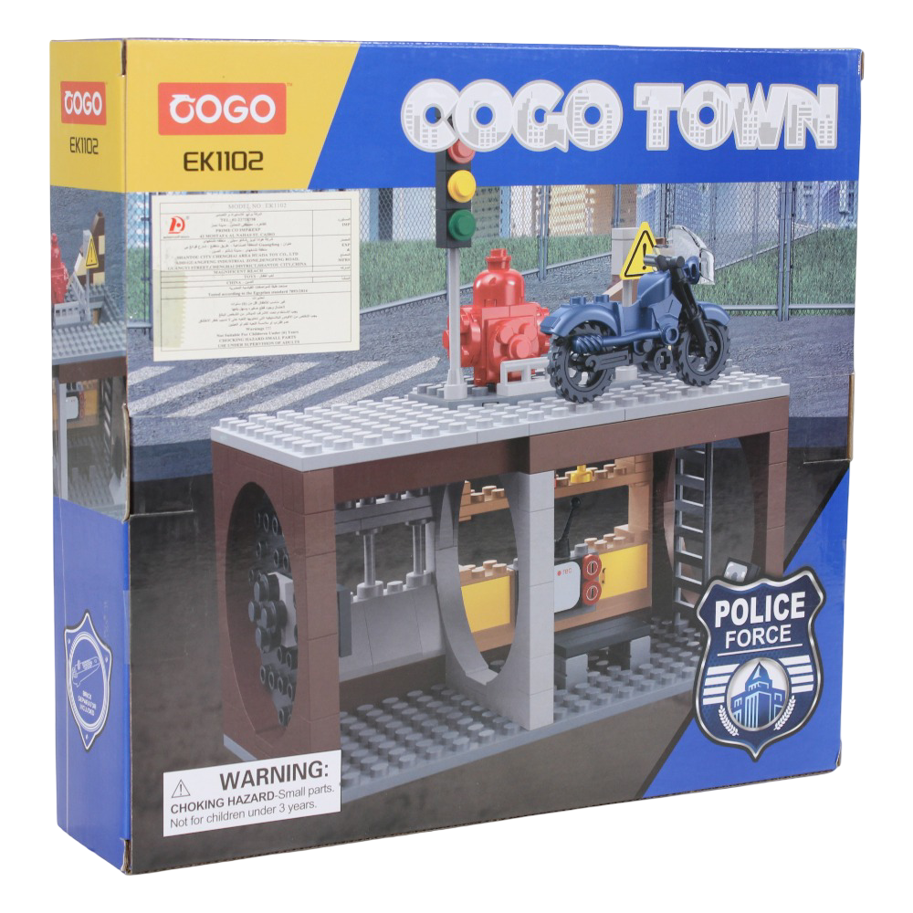 Cogo Town Police Force Transport Building Block Set – 222 Pcs