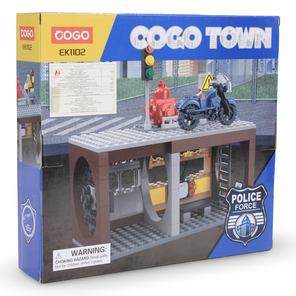 Cogo Town Police Force Transport Building Block Set – 222 Pcs