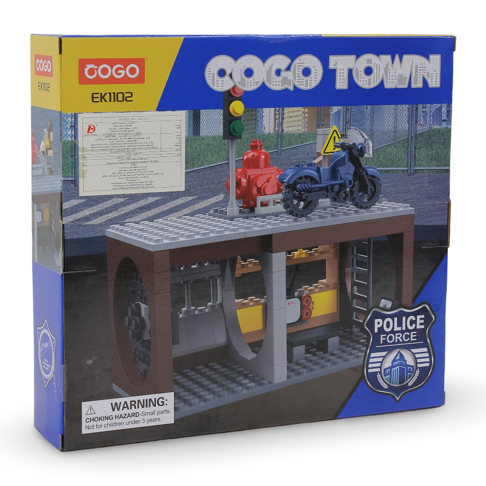 Cogo Town Police Force Transport Building Block Set – 222 Pcs