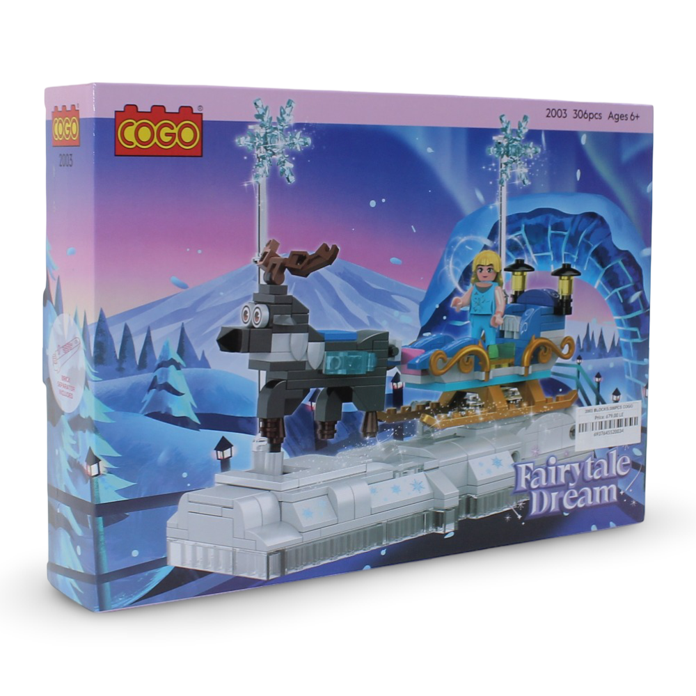 Cogo Fairytale Dream Sleigh Building Blocks Set – 306 Pieces - Toys
