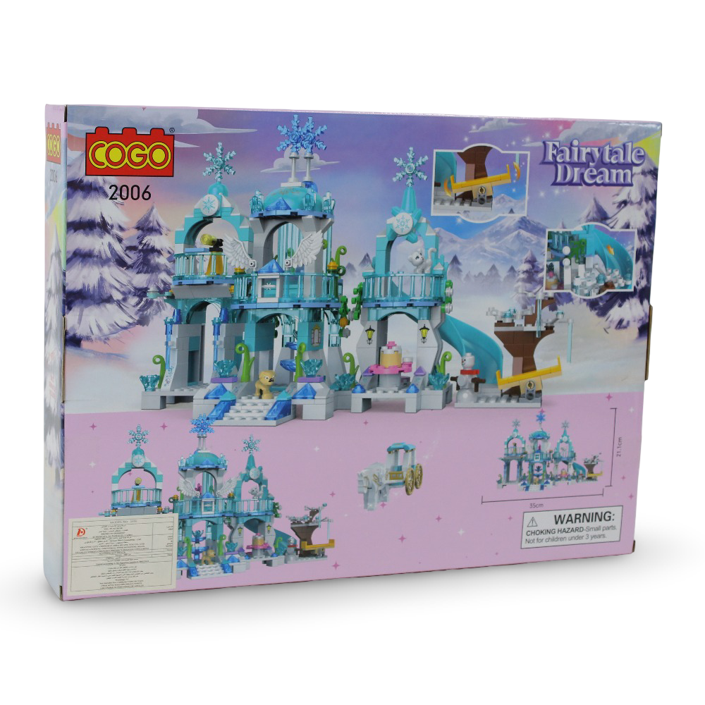 Cogo Fairytale Dream Ice Castle Building Block Set - 477 Pcs