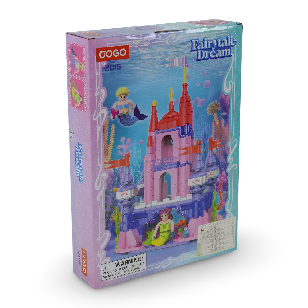 Cogo Fairytale Dream Crystal Coral Citadel Building Block Set – 424 Pcs