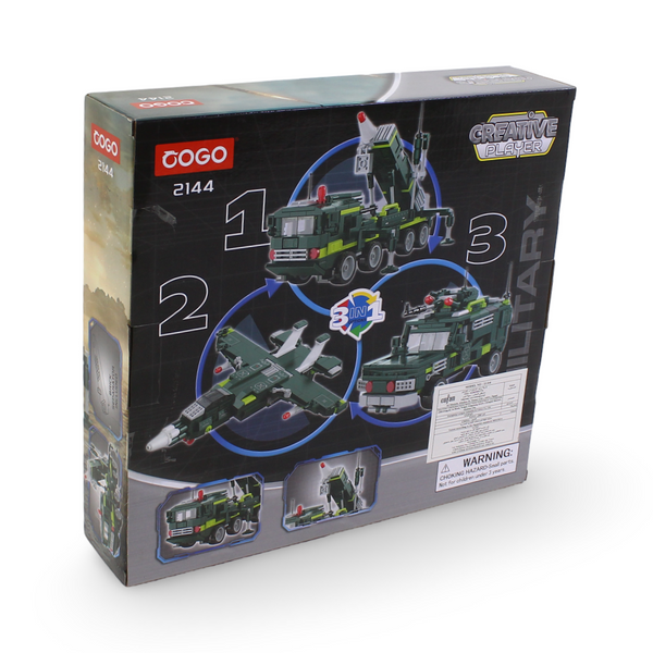 Cogo Creative Player 3-in-1 Military Building Block Set – 346 Pcs