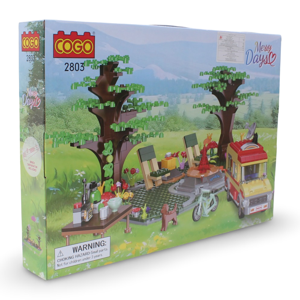 Cogo Holiday Camper Van Building Blocks Set – 827 Pieces