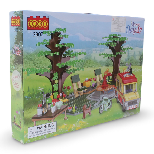 Cogo Holiday Camper Van Building Blocks Set – 827 Pieces