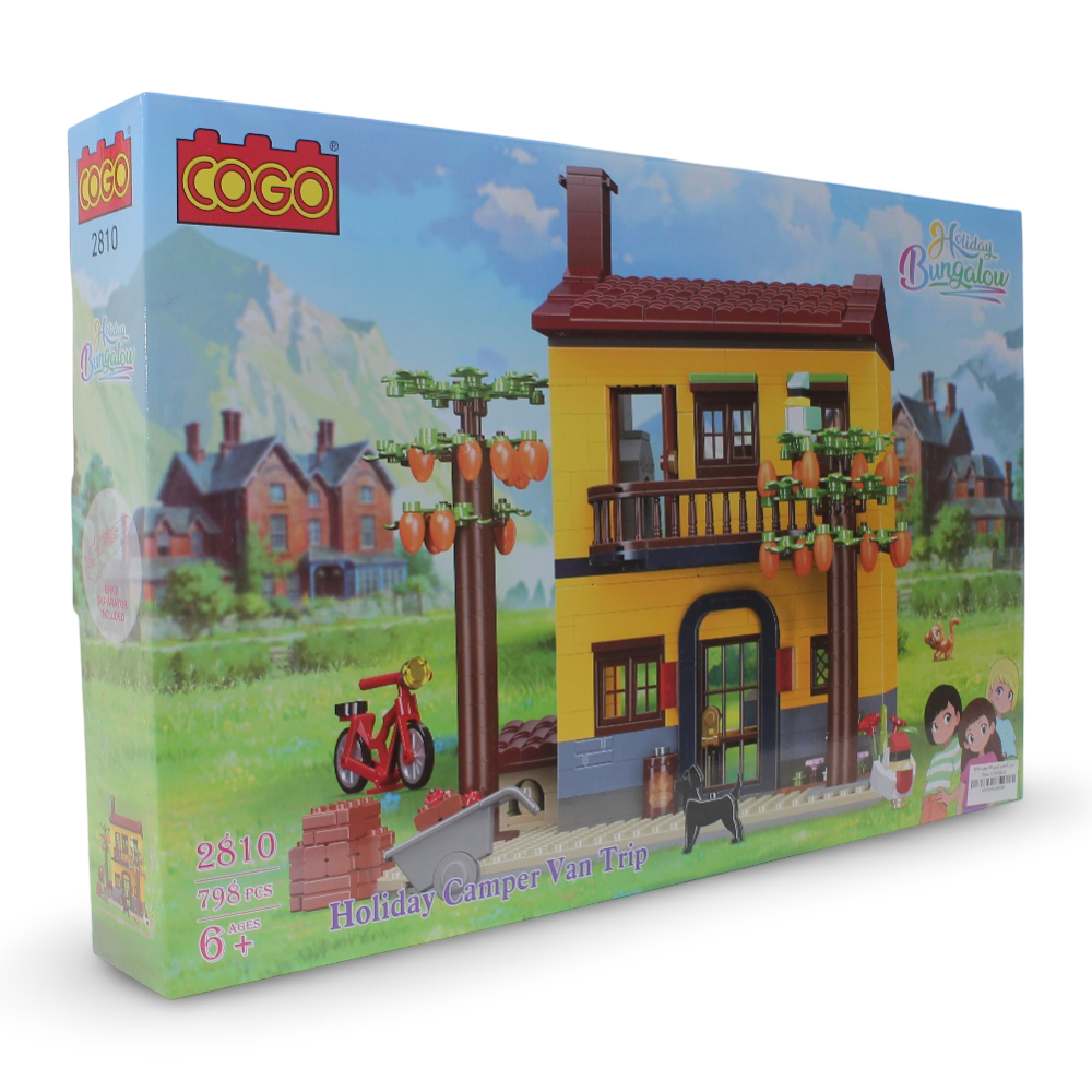 Cogo Holiday Camper Van Trip Building Blocks Set – 798 Pieces - Toys