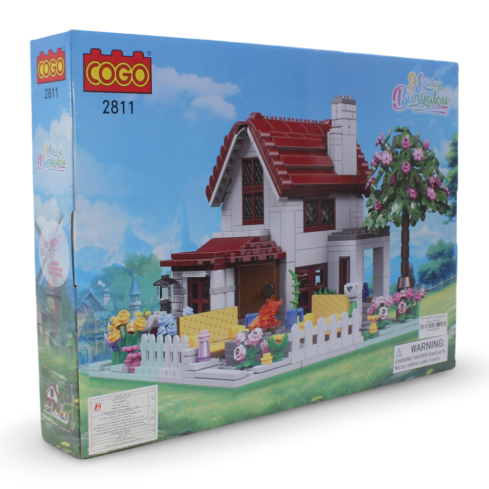 Cogo Modern Country House Building Blocks Set – 768 Pieces