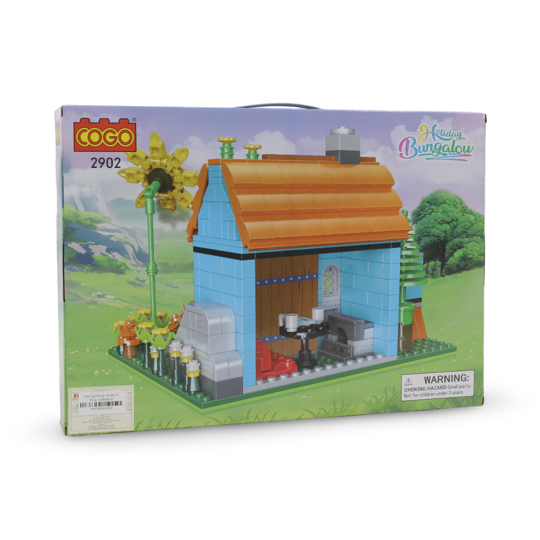 Cogo Flower Villa Building Block Set – 713 Pcs