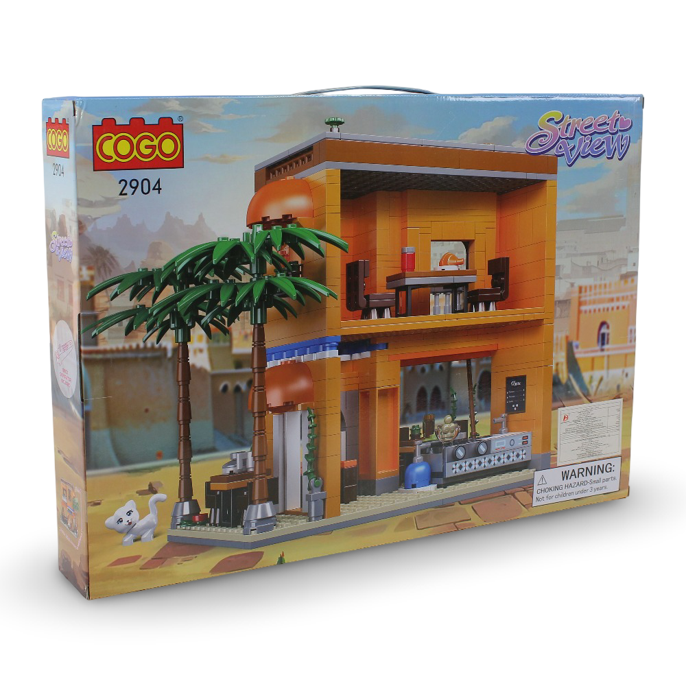 Cogo Street View Cafe Terra Building Block Set - 646 Pcs