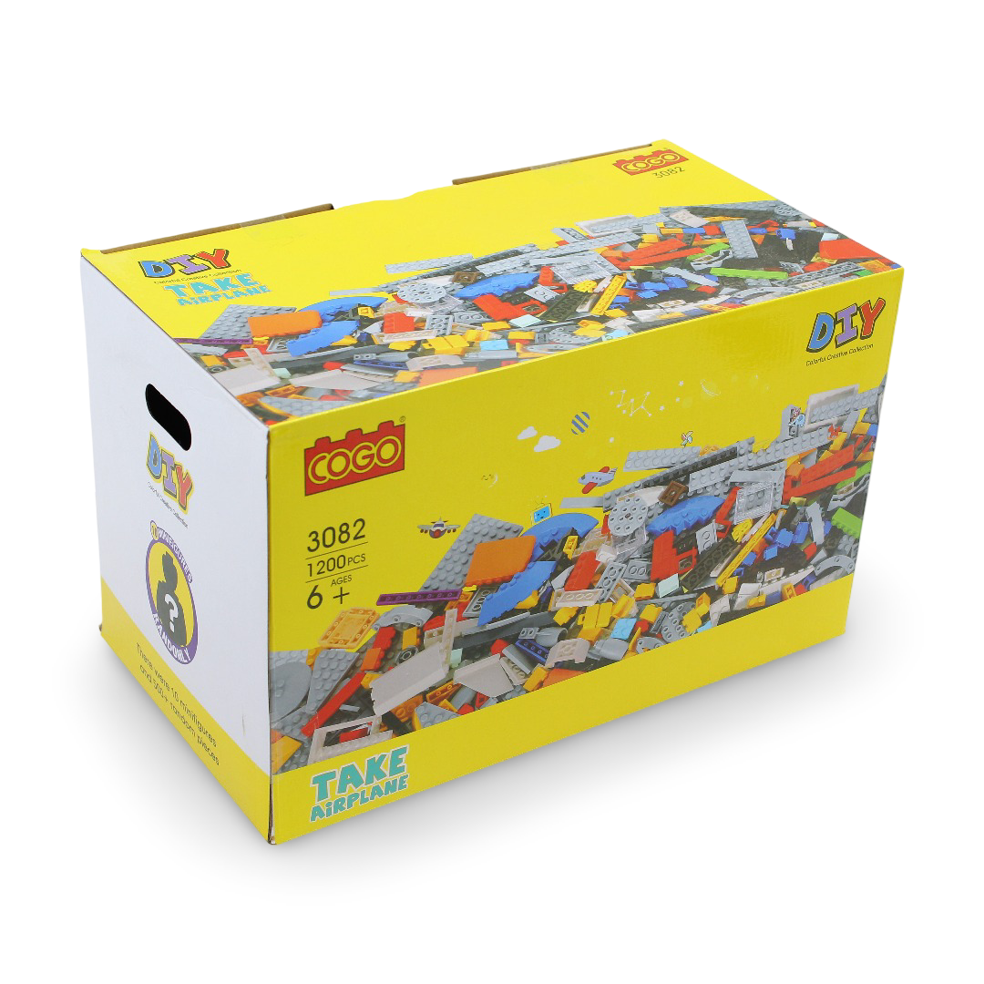 Cogo Take Airplane Building Block Set – 1200Pcs